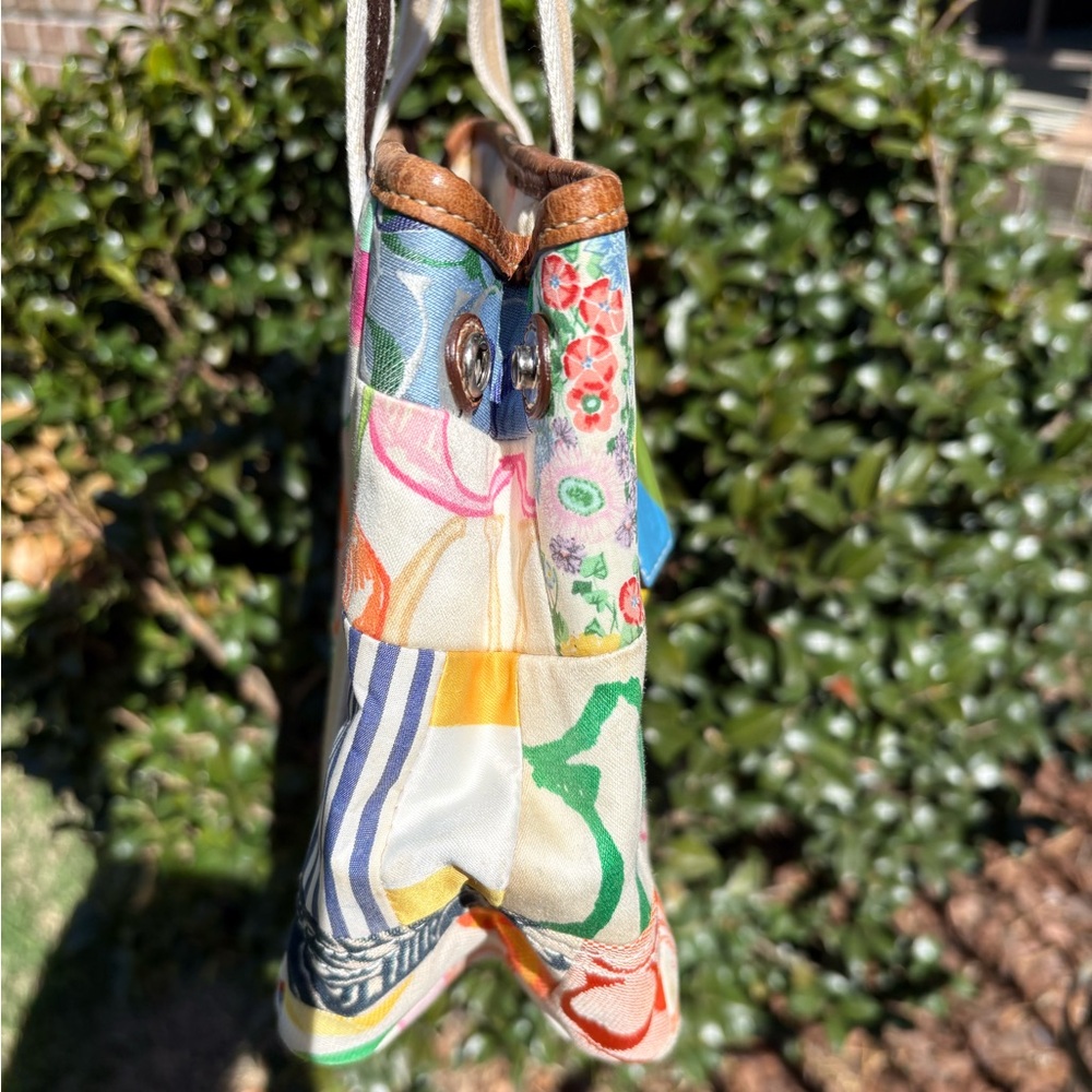 Coach Vintage Patchwork Hampton weekend Tote EUC - image 5